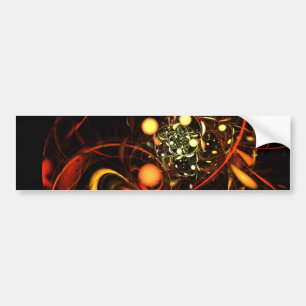 Heartbeat Abstract Art Bumper Sticker