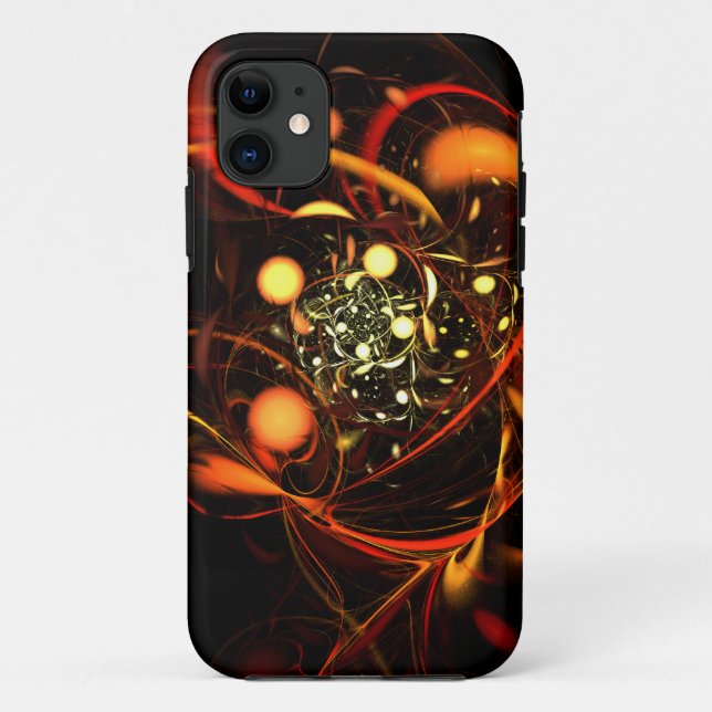 Heartbeat Abstract Art Case-Mate iPhone Case (Back)