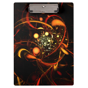 Heartbeat Abstract Art Clipboard