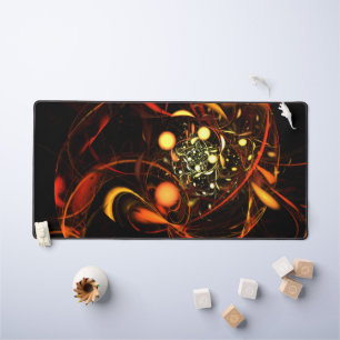 Heartbeat Abstract Art Desk Mat