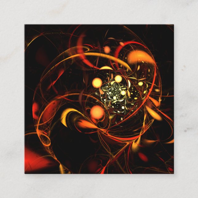 Heartbeat Abstract Art Enclosure Card (Front)