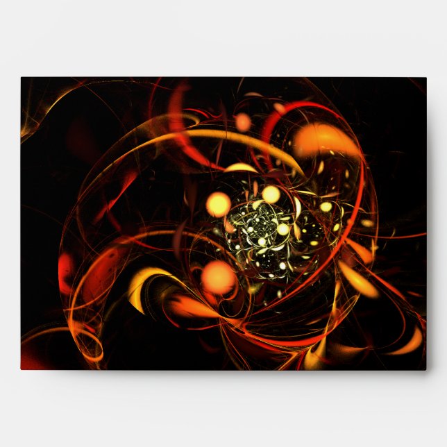 Heartbeat Abstract Art Envelope (Front)