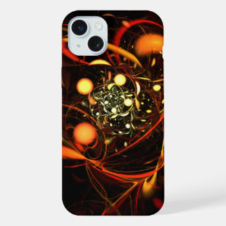 Heartbeat Abstract Art iPhone 15 Plus Case