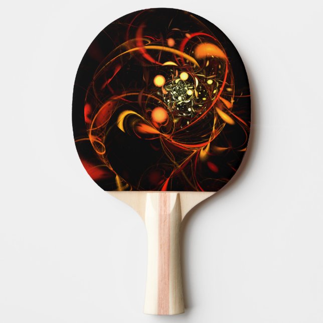 Heartbeat Abstract Art Ping Pong Paddle (Front)
