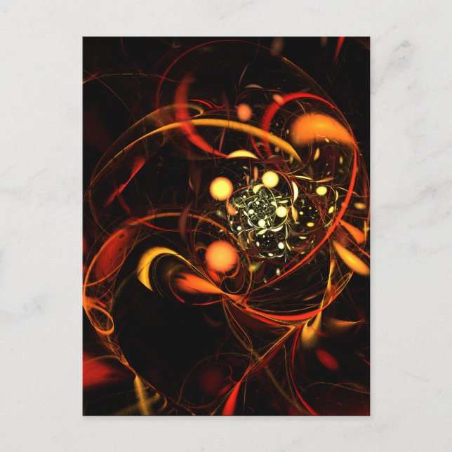 Heartbeat Abstract Art Postcard (Front)