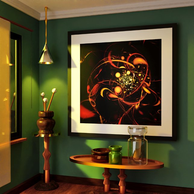 Heartbeat Abstract Art Print (Heartbeat Abstract Art Poster)
