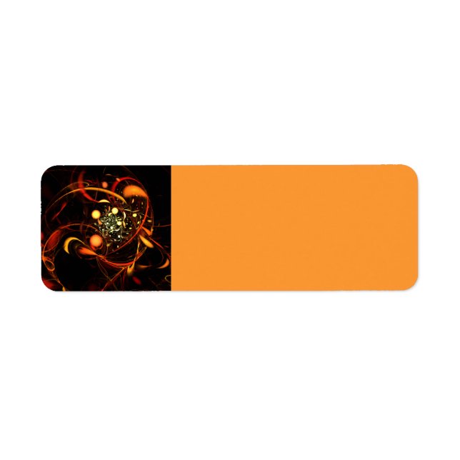 Heartbeat Abstract Art Return Address Label (Front)