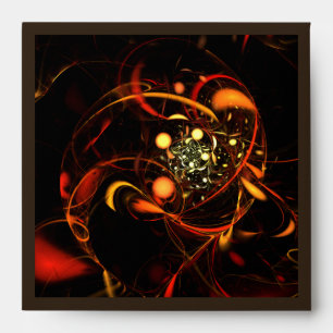 Heartbeat Abstract Art Square Envelope