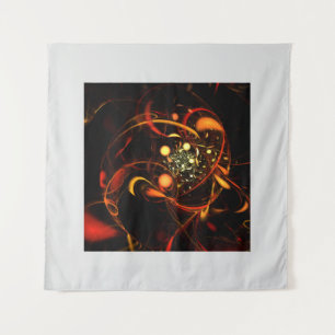 Heartbeat Abstract Art Tapestry