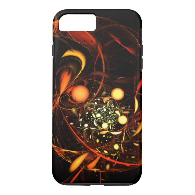 Heartbeat Abstract Art Tough Case-Mate iPhone Case (Back)