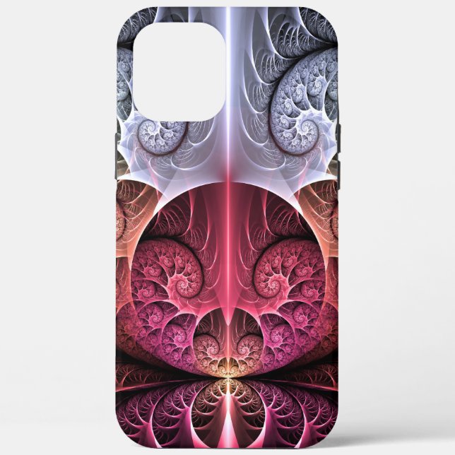 Heartbeat, Abstract Surreal Fantasy Fractal Art Case-Mate iPhone Case (Back)