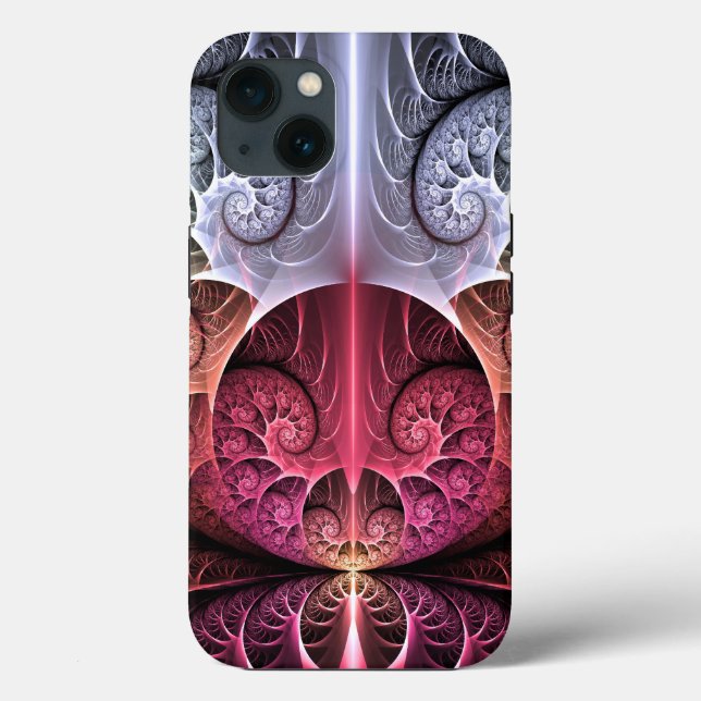 Heartbeat, Abstract Surreal Fantasy Fractal Art Case-Mate iPhone Case (Back)