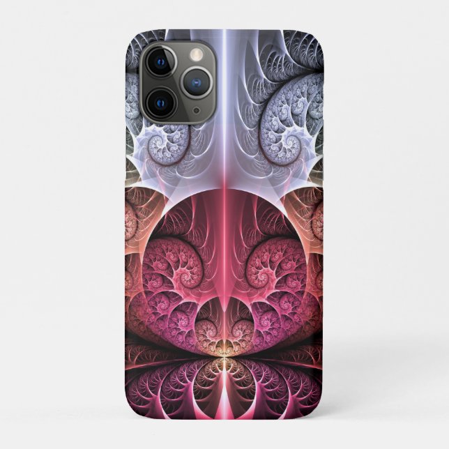 Heartbeat, Abstract Surreal Fantasy Fractal Art Case-Mate iPhone Case (Back)