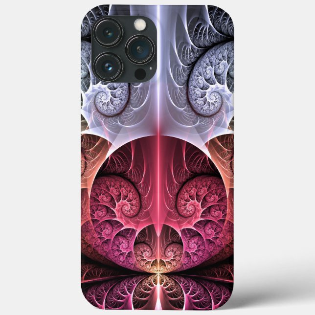 Heartbeat, Abstract Surreal Fantasy Fractal Art Case-Mate iPhone Case (Back)
