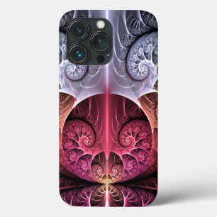 Heartbeat, Abstract Surreal Fantasy Fractal Art iPhone 13 Pro Case