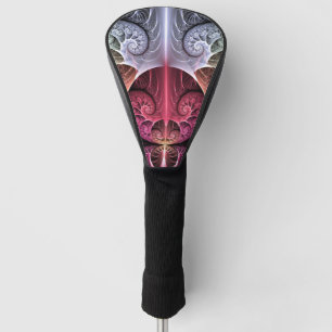 Heartbeat, Abstract Surreal Fantasy Fractal Art Golf Head Cover