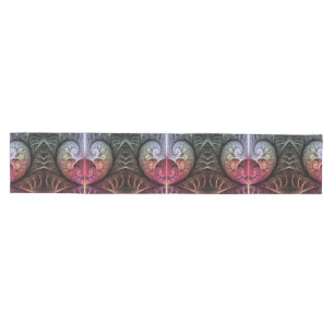 Heartbeat, Abstract Surreal Fantasy Fractal Art Medium Table Runner