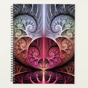 Heartbeat, Abstract Surreal Fantasy Fractal Art Planner