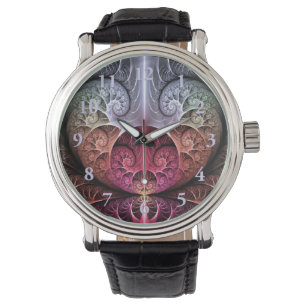 Heartbeat, Abstract Surreal Fantasy Fractal Art Watch