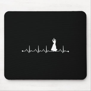 Heartbeat Belly Dancing Ekg Lover Mouse Pad