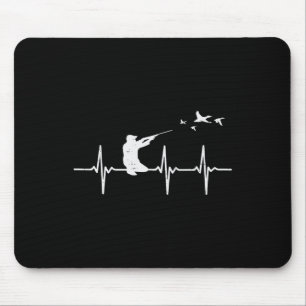 Heartbeat Bird Shooting Hunting Duck Goose Hunter Mouse Pad
