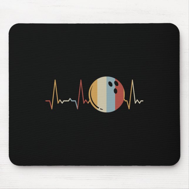 Heartbeat Bowling Byll  Mouse Pad (Front)