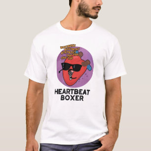 Heartbeat Boxer Funny Music Heart Pun  T-Shirt