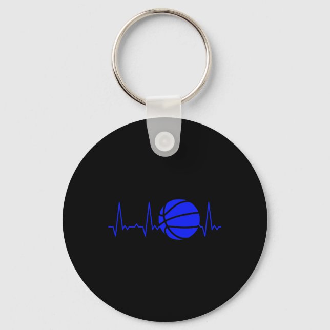Heartbeat Bysketbyll 3  Key Ring (Front)