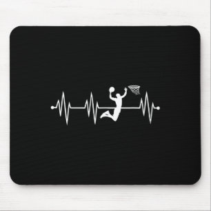 Heartbeat Bysketbyll For Dunking Bysketbyller Mouse Pad