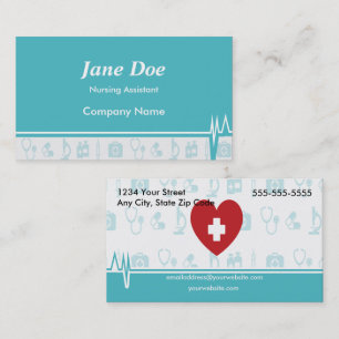 Heartbeat Care Medical Business Cards