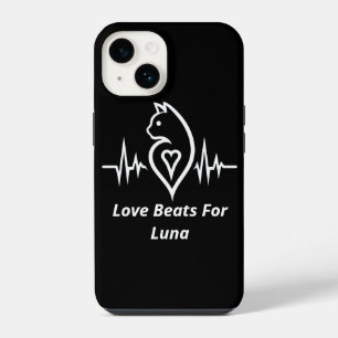 Heartbeat Cat - Personalised Pet Love iPhone 14 Case