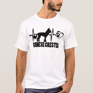 Heartbeat – Chinese Crested - Dog Best Friend T-Shirt