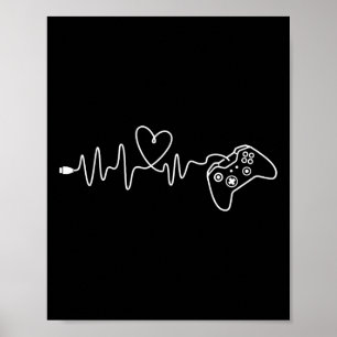 Heartbeat - Console Gaming Game Lover Pc Video Gam Poster