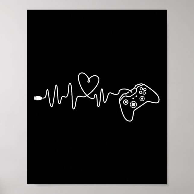 Heartbeat - Console Gaming Game Lover Pc Video Gam Poster (Front)