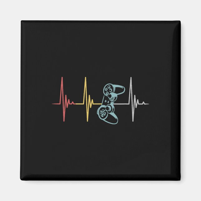 Heartbeat Controller For Nerd Multiplayer Gaming  Magnet (Front)