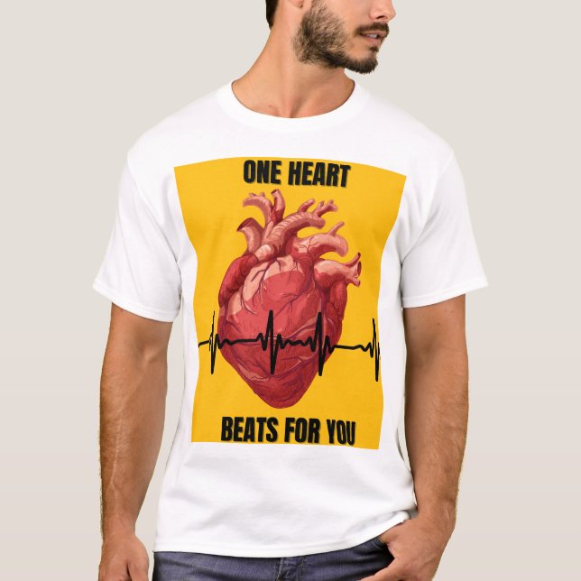 Heartbeat Design T-Shirt (Front)