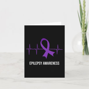 Heartbeat ECG Design Epilepsy Awareness Card