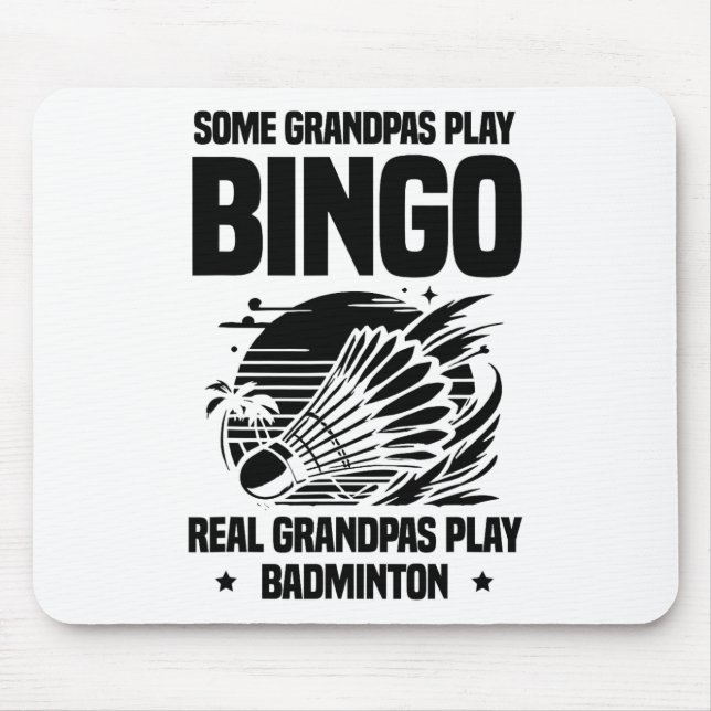 Heartbeat Ecg Shuttle Badminton Player Shuttle 1  Mouse Pad (Front)