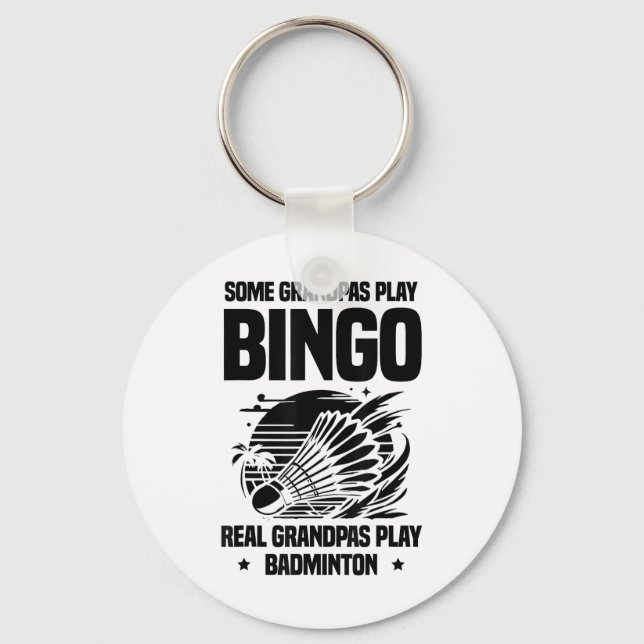 Heartbeat Ecg Shuttle Badminton Player Shuttle  Key Ring (Front)