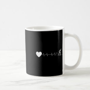 Heartbeat Ekg Biathlon Skiing Shooting Coffee Mug