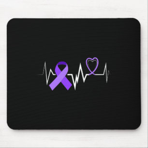 Heartbeat Epilepsy Ribbon Epilepsy Disorder Awaren Mouse Pad