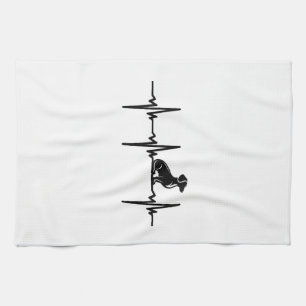 Heartbeat For Loyal Dachshund Dogs Tea Towel