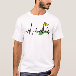 Heartbeat Golfer Tee, Golf Pun Humour Gift Shirt