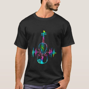 Heartbeat Guitar Tie Dye Music  Musician Guitarist T-Shirt