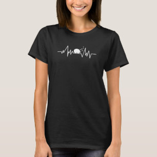Heartbeat Hedgehog Mum Dad Cute Hedgehog Pet Des T-Shirt