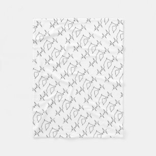 Heartbeat Horse Fleece Blanket
