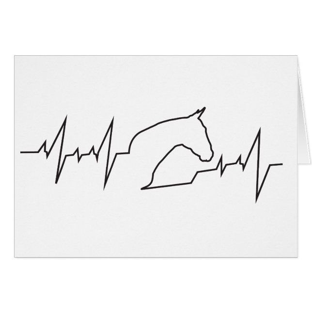 Heartbeat Horse Head (Front Horizontal)