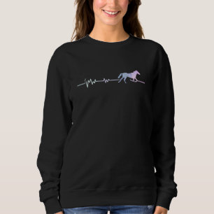 Heartbeat Horse Rider Equestrian Horseback Riding Sweatshirt