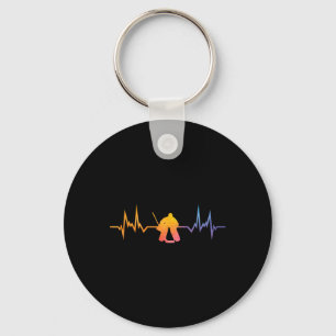 Heartbeat Ice Hockey Ice Hockey Player Hockey Coac Key Ring