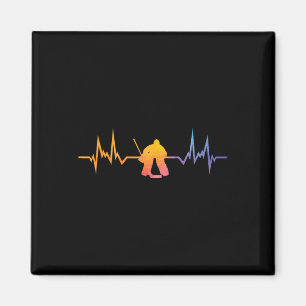 Heartbeat Ice Hockey Ice Hockey Player Hockey Coac Magnet